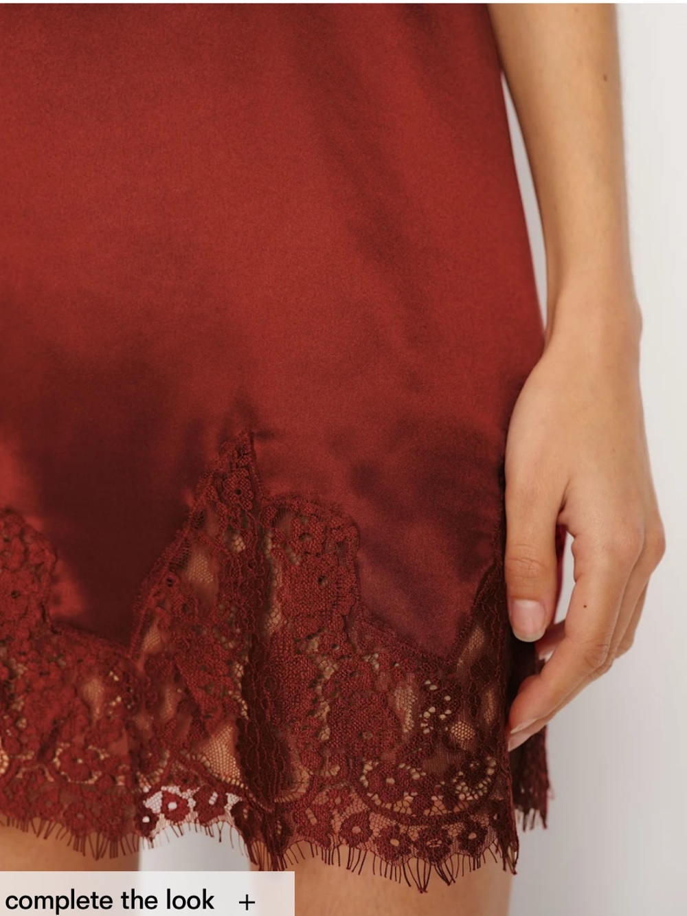 NWT REFORMATION Jessalyn Silk Dress, Chianti - Picture 4 of 8